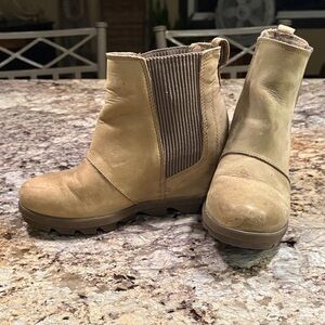 Sorel Tan Ankle Booties
